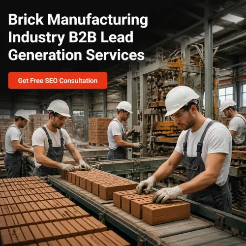 Brick manufacturing production line for B2B SEO lead generation services