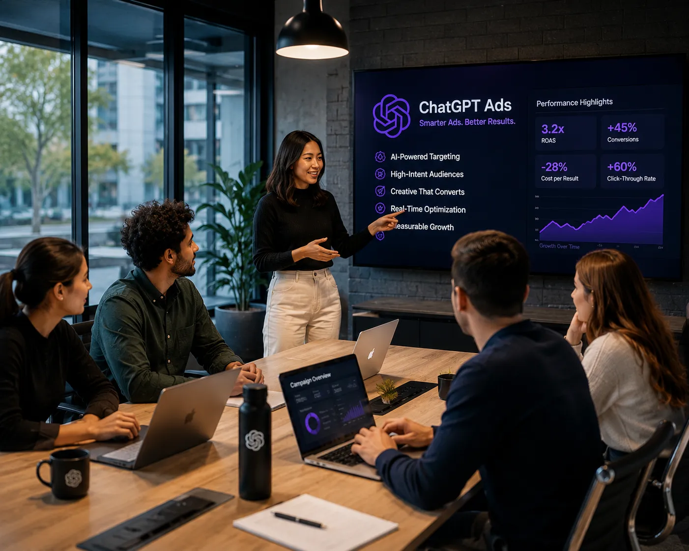 B2B SaaS ChatGPT ads campaign strategy session