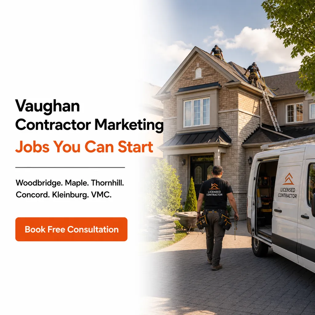 Vaughan contractor marketing for Woodbridge, Maple, Thornhill, Concord, Kleinburg and the VMC