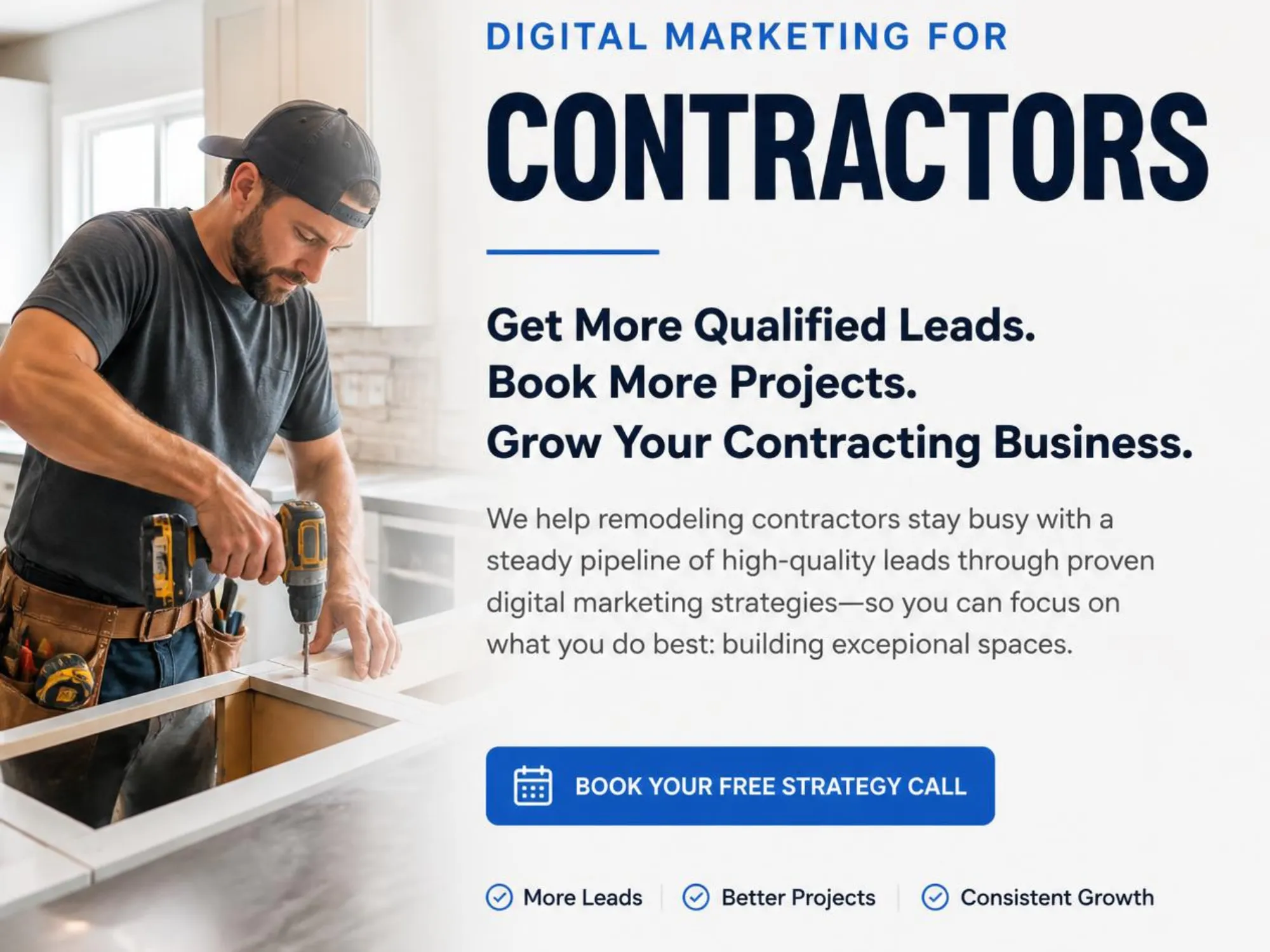 LeadGulls digital marketing for contractors — lead generation dashboard