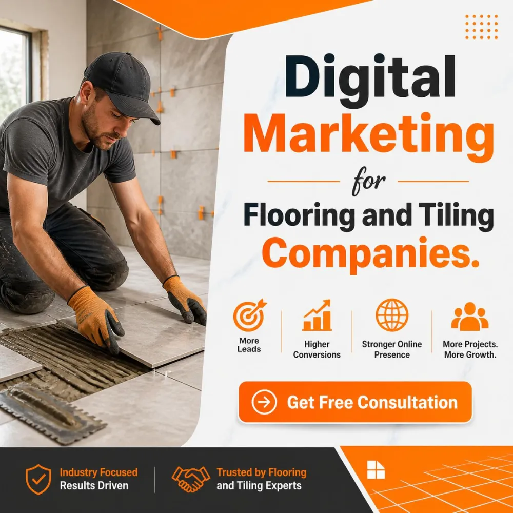 Flooring and tiling installation project — marketing for floor and tile companies