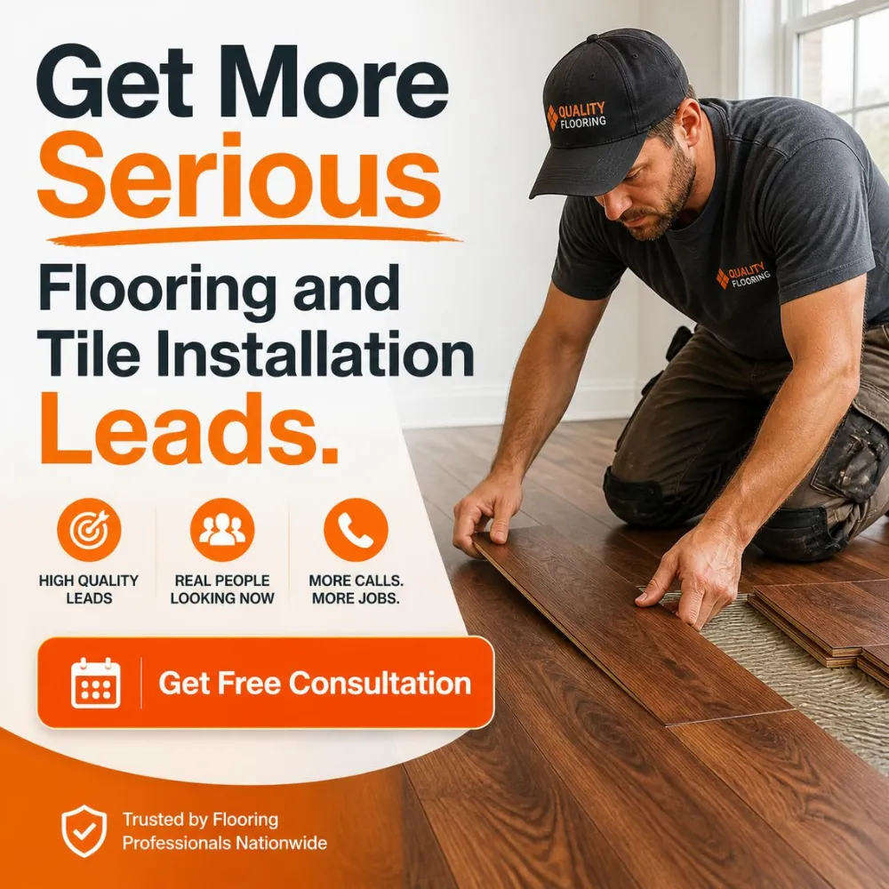 Completed flooring and tiling project generated through digital marketing