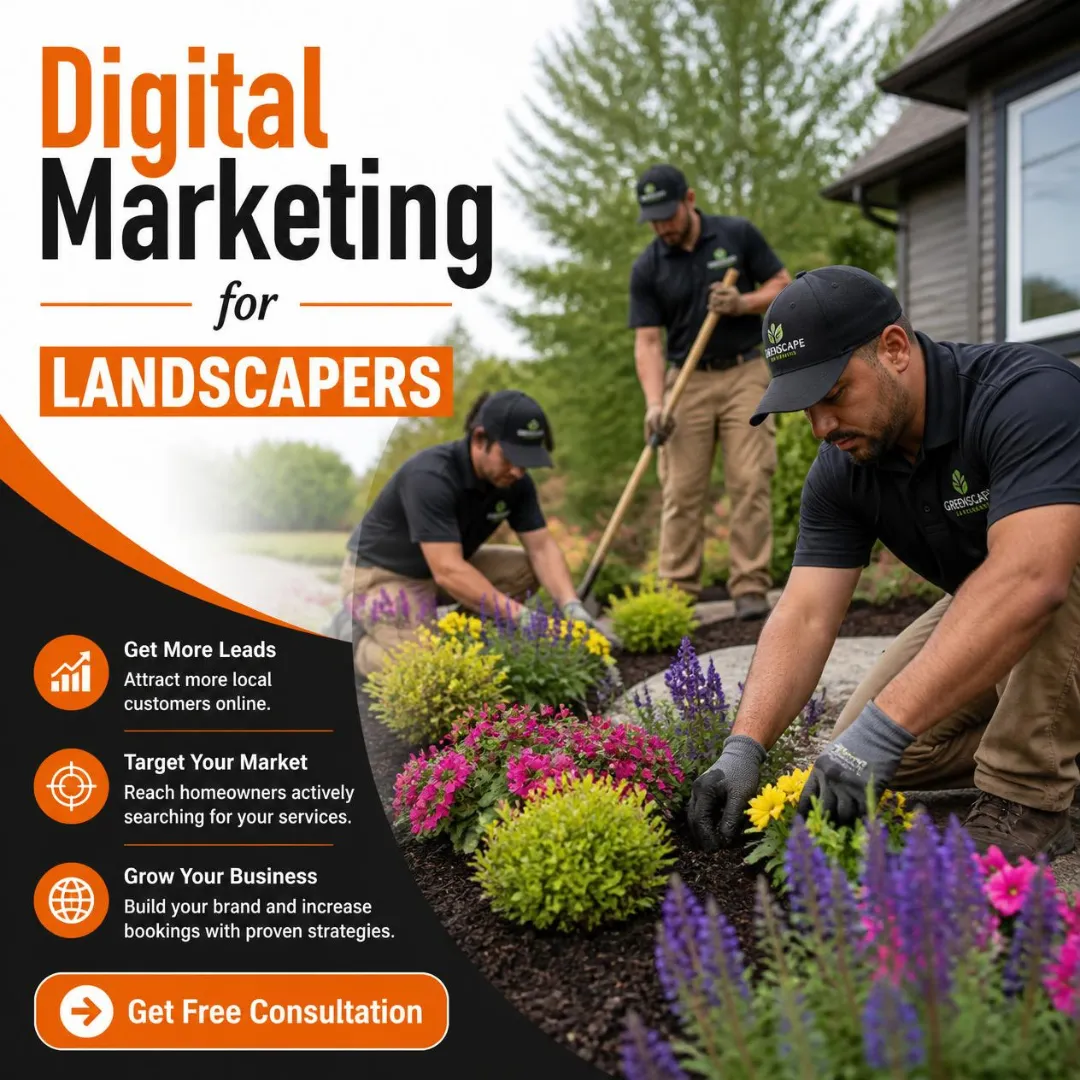 Landscaping professional reviewing a residential yard project.