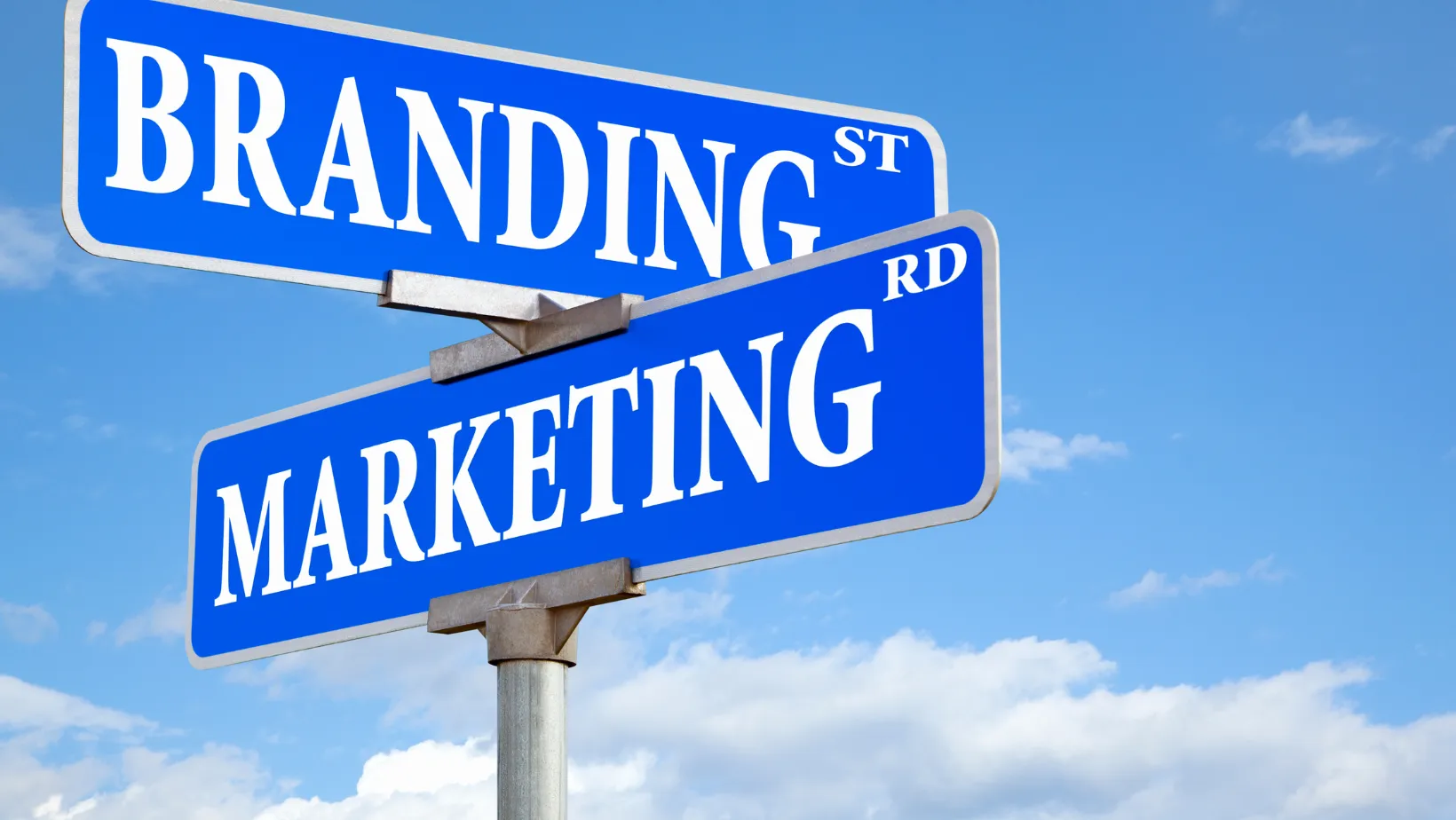 Street signs for branding and marketing