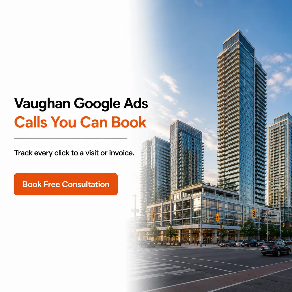 Vaughan Google Ads that track clicks to calls, visits and invoices