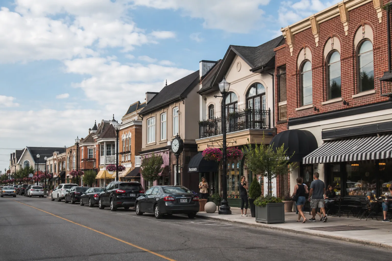 Woodbridge Avenue shops in Vaughan, Ontario