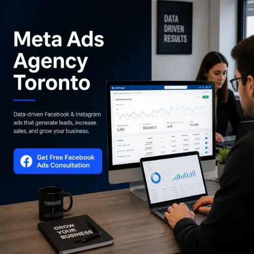 Meta Ads Agency Toronto — Facebook Ads Manager dashboard and free consultation