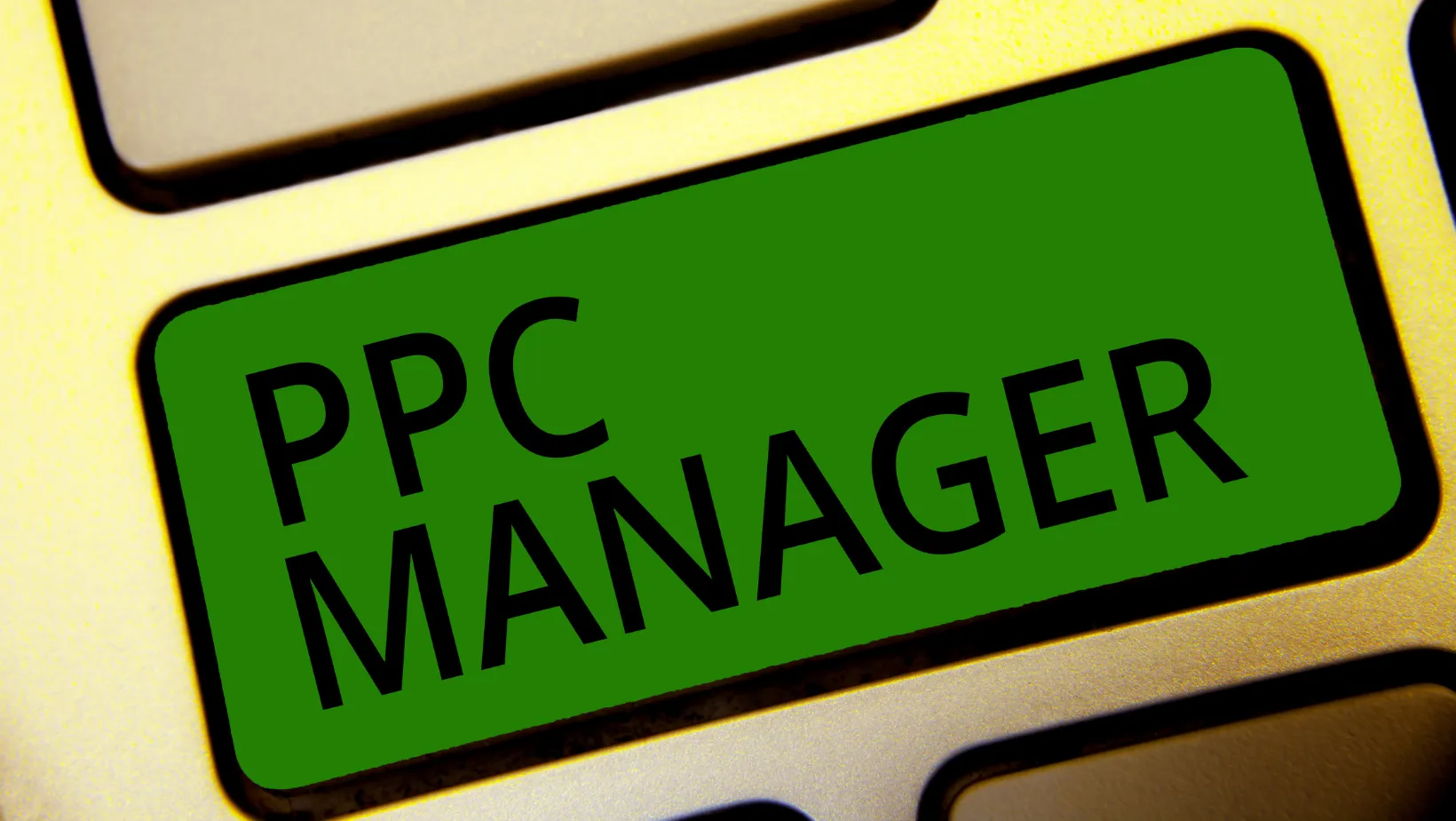 Green keyboard key labeled PPC Manager