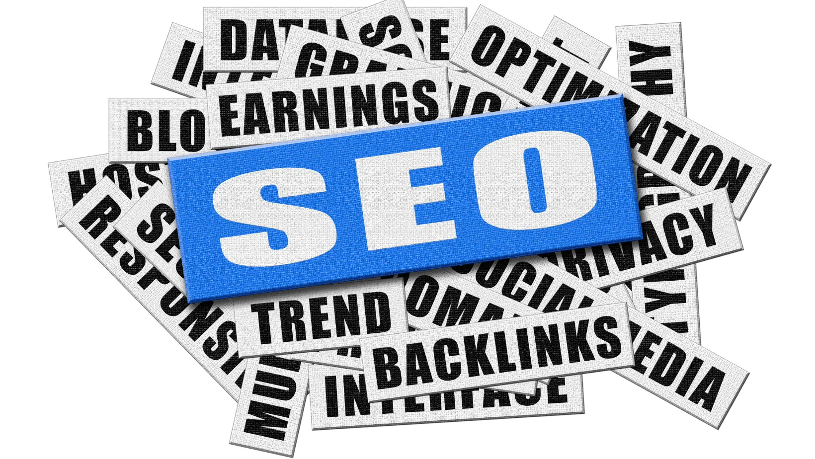 SEO label over search marketing terms