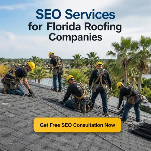 Roofing contractors installing shingles in Florida — get a free SEO consultation now