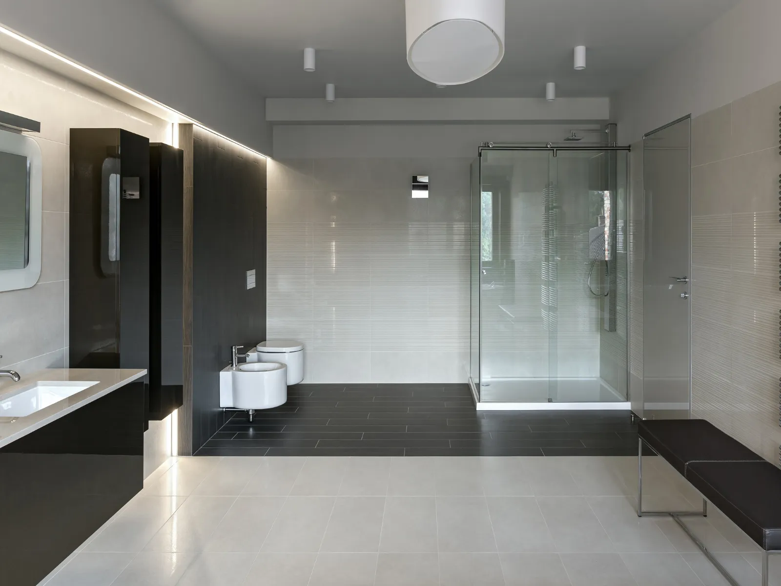 Bathroom remodel portfolio photo for contractor ads and website