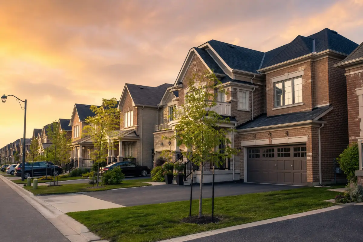 Builder homes in Maple, Vaughan where contractors book roof and HVAC jobs